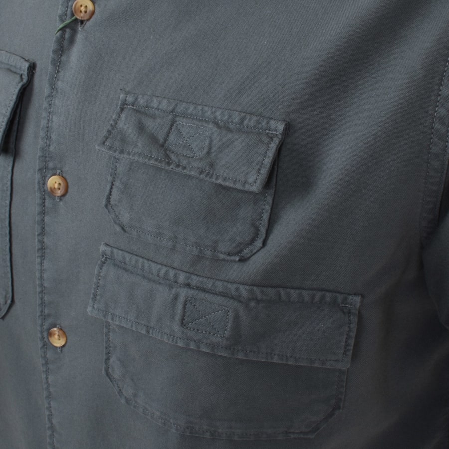 Barbour Catterick Short Sleeved Shirt Grey